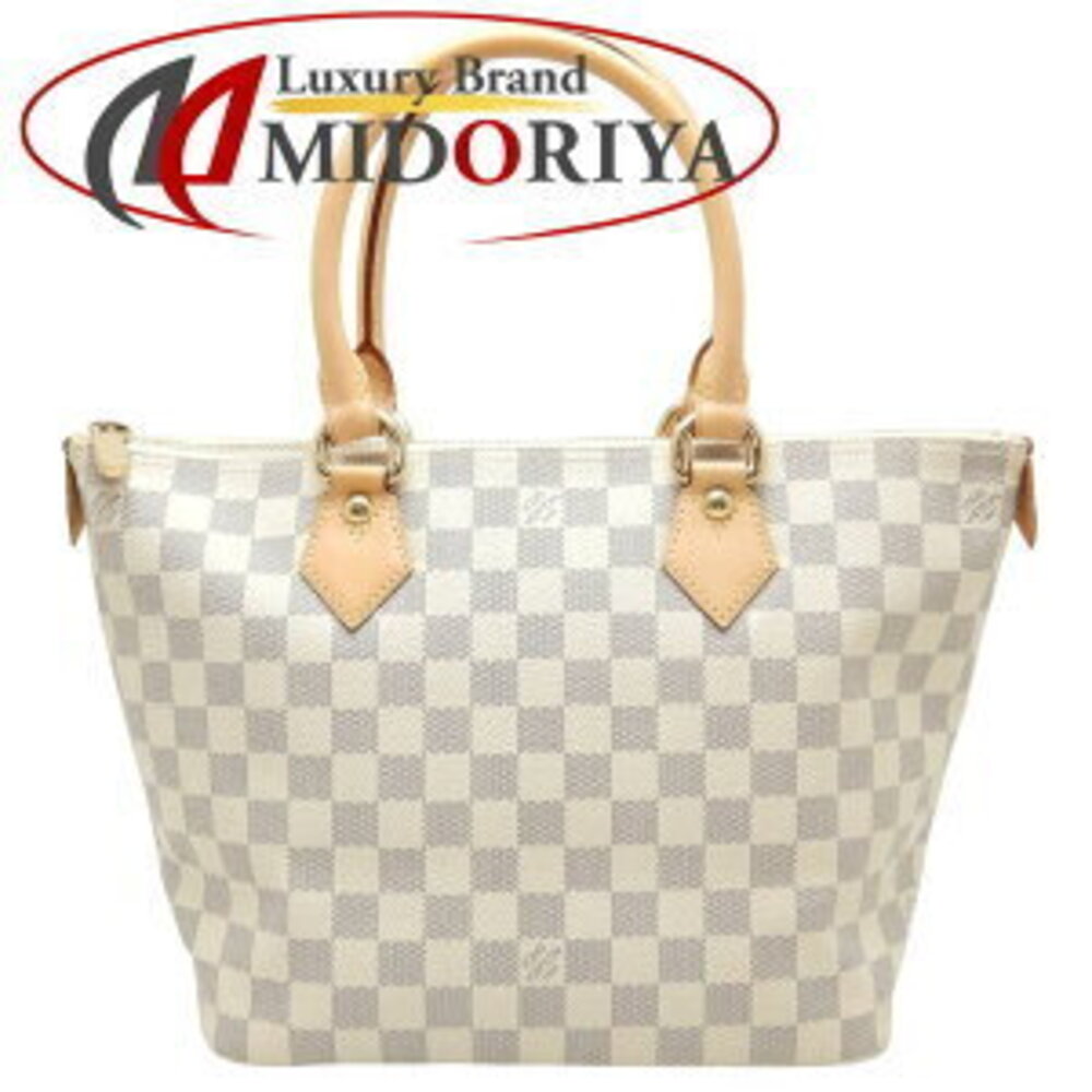 Louis Vuitton Damier Azur White Saleya Handbag White